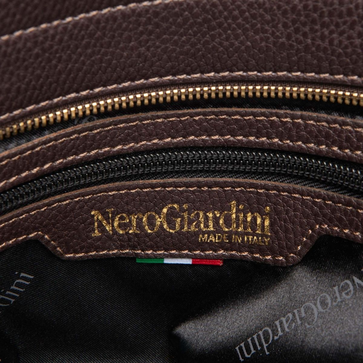 NERO GIARDINI BORSA I443840D-437 LOGATO TESTA DI MORO