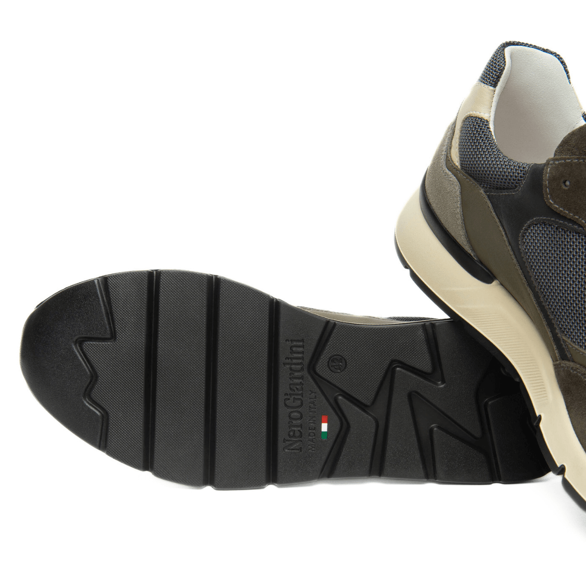 NERO GIARDINI SNEAKERS CAMOSCIO I500871U 522 VERDE