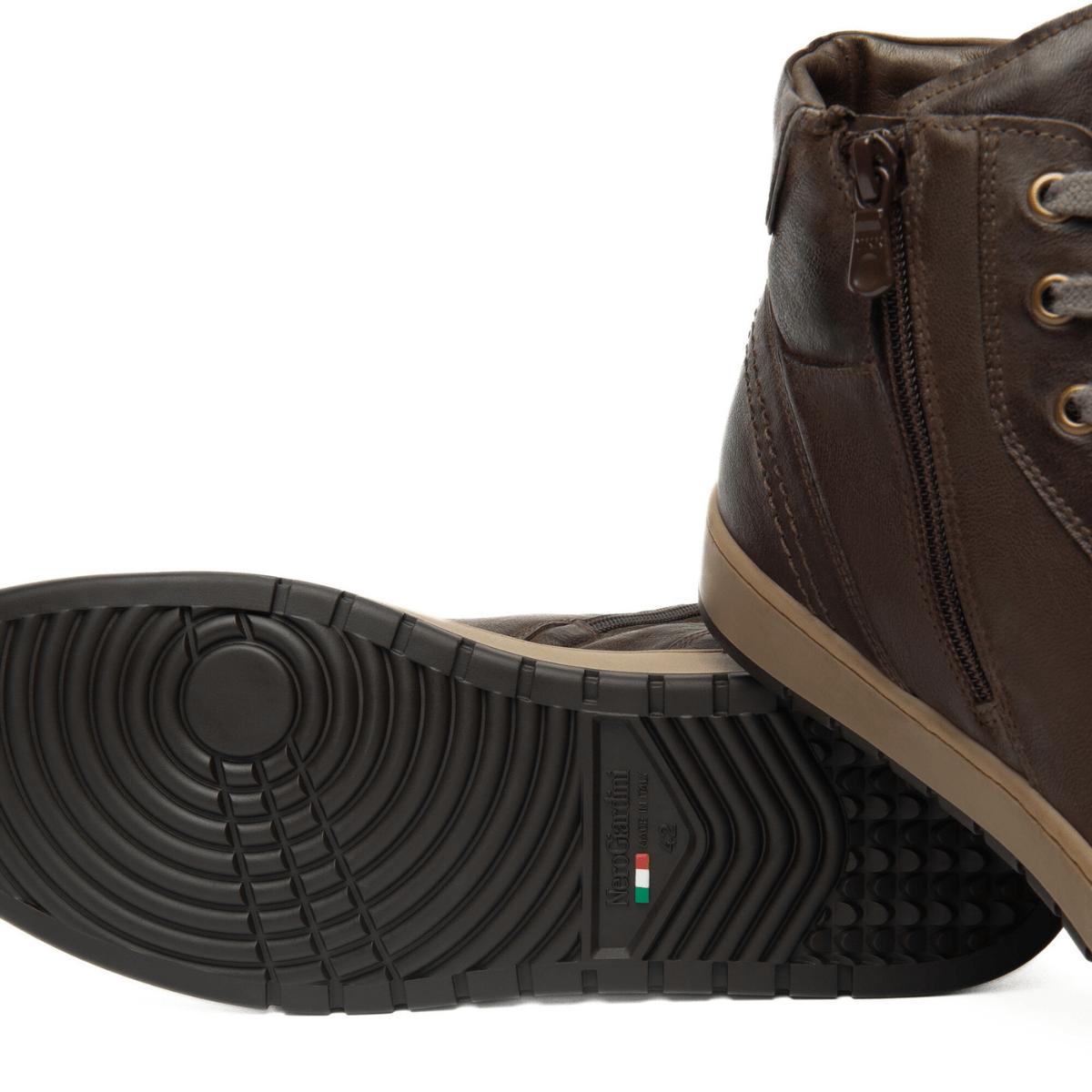 NERO GIARDINI SNEAKERS ALTA I500940U MARRONE