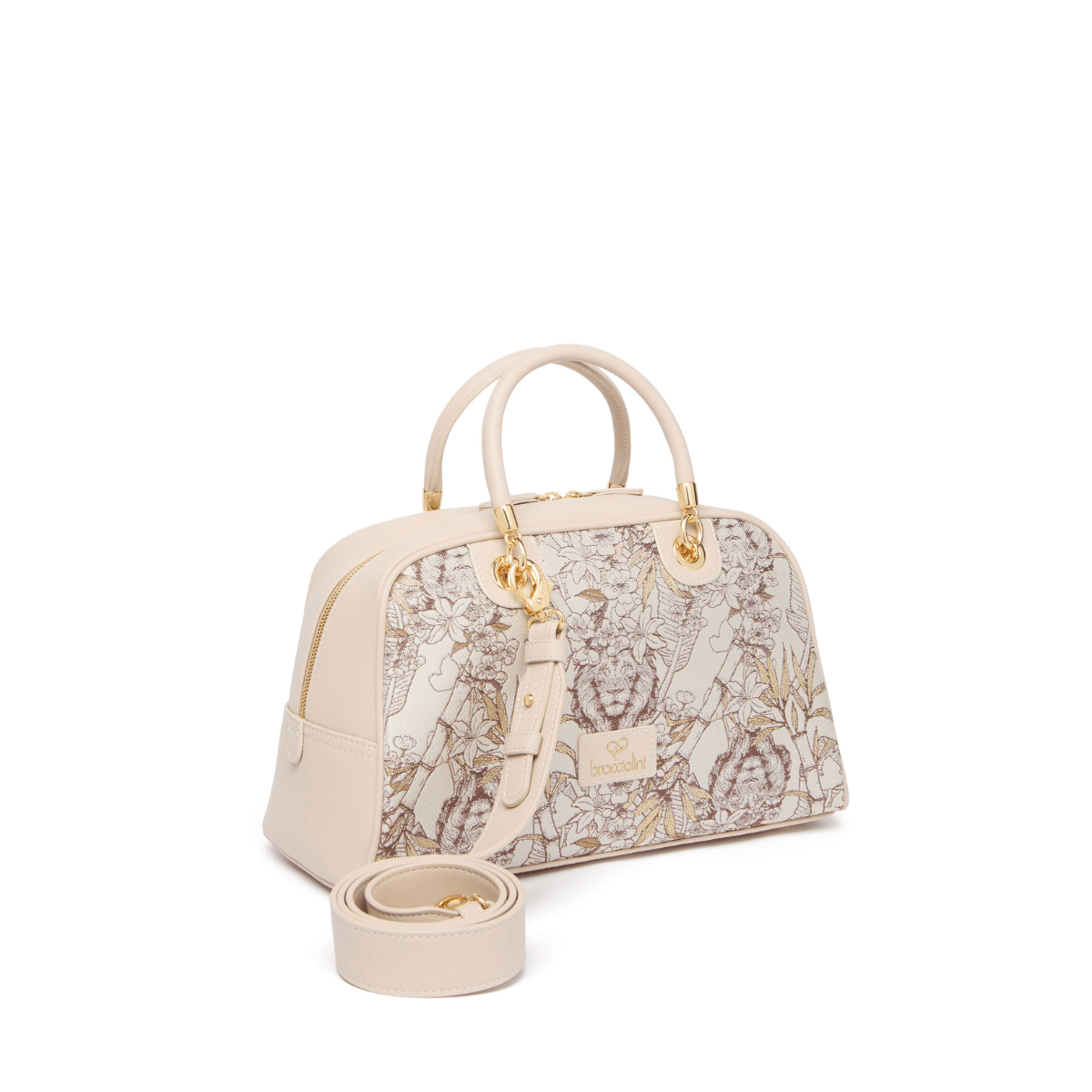 BRACCIALINI BORSA JACQUARD B18251 BEIGE