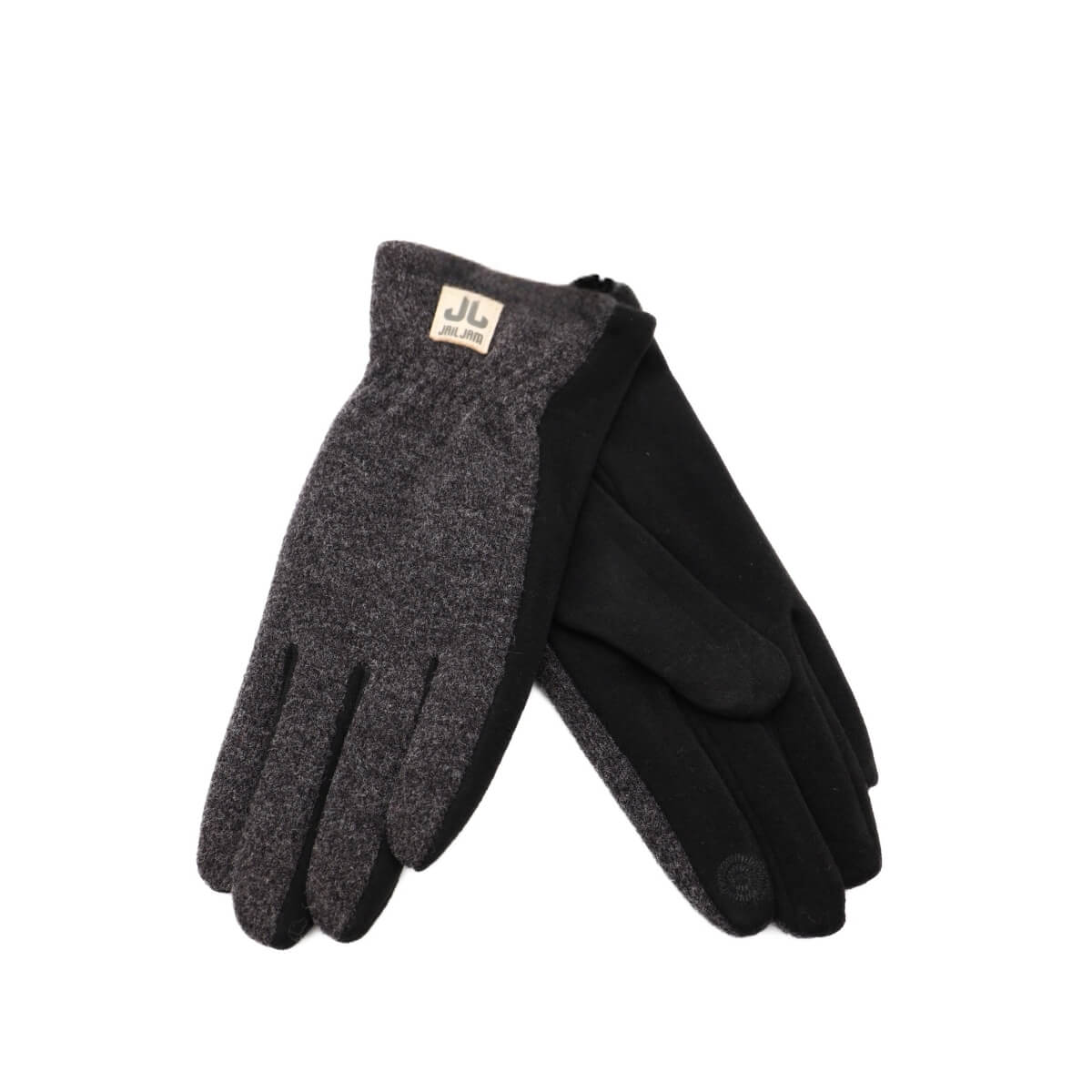 Guanti Jail Jam JA4763 nero grigio in maglia