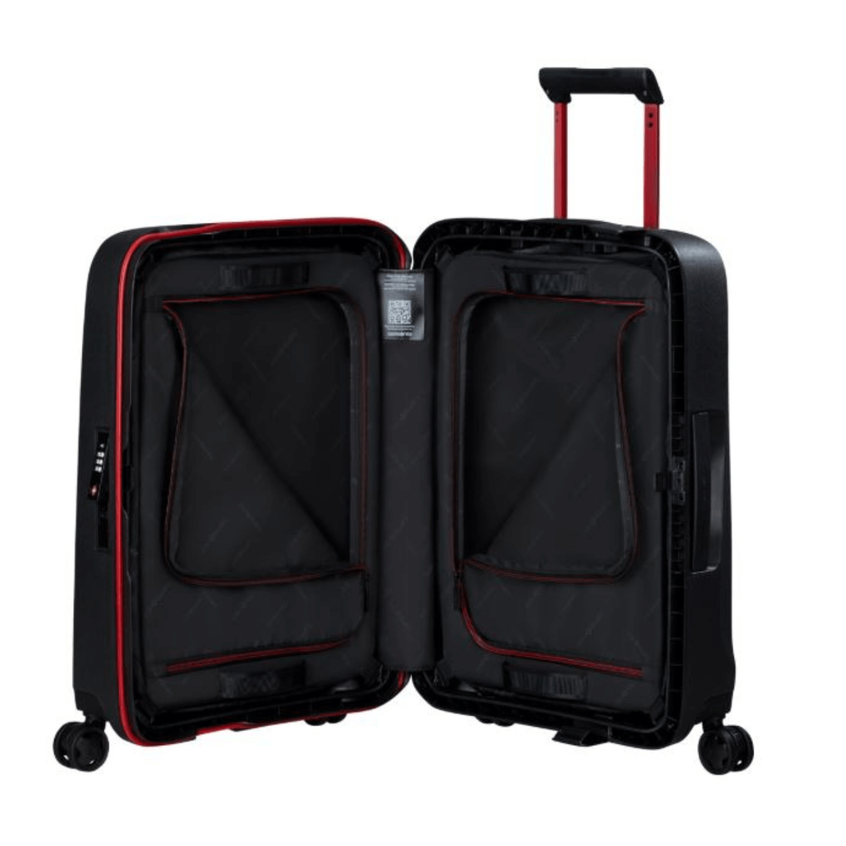 SAMSONITE BAGAGLIO A MANO KM0 001 18 ESSENS NERO\ROSSO