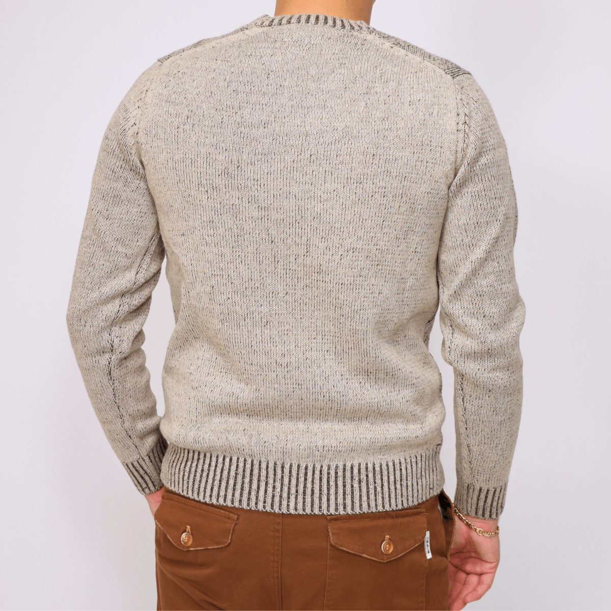 MARKUP MAGLIONE MK9900059 RICAMO BEIGE