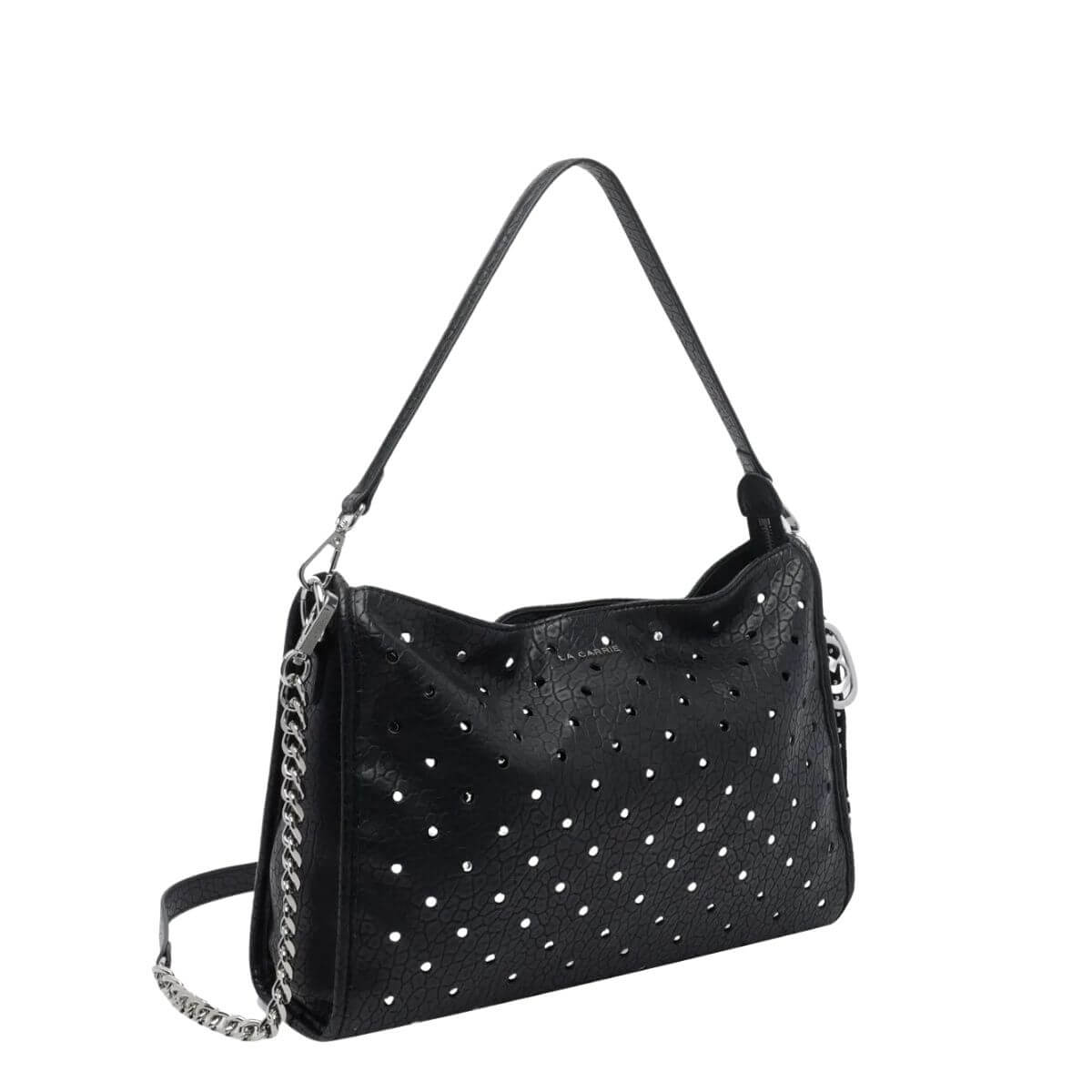 LA CARRIE BORSA A SPALLA 162P-MD-240BLE NERO