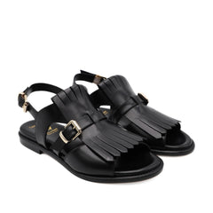 LUCA GROSSI SANDALO H713S FRANGE NERO