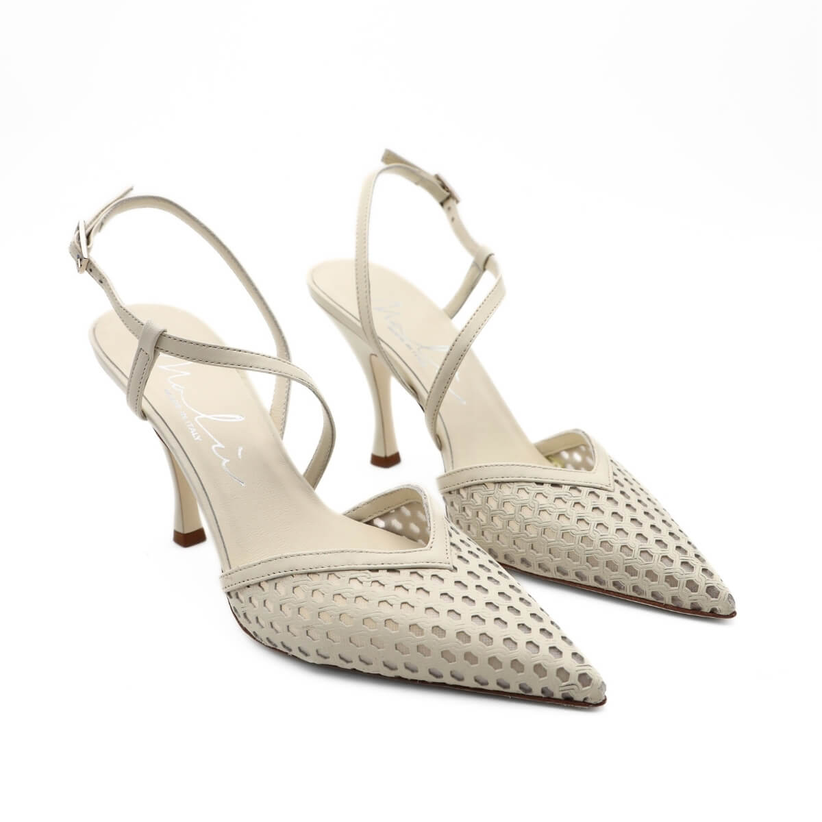 MALÙ SLINGBACK 5809 RETE BIANCA