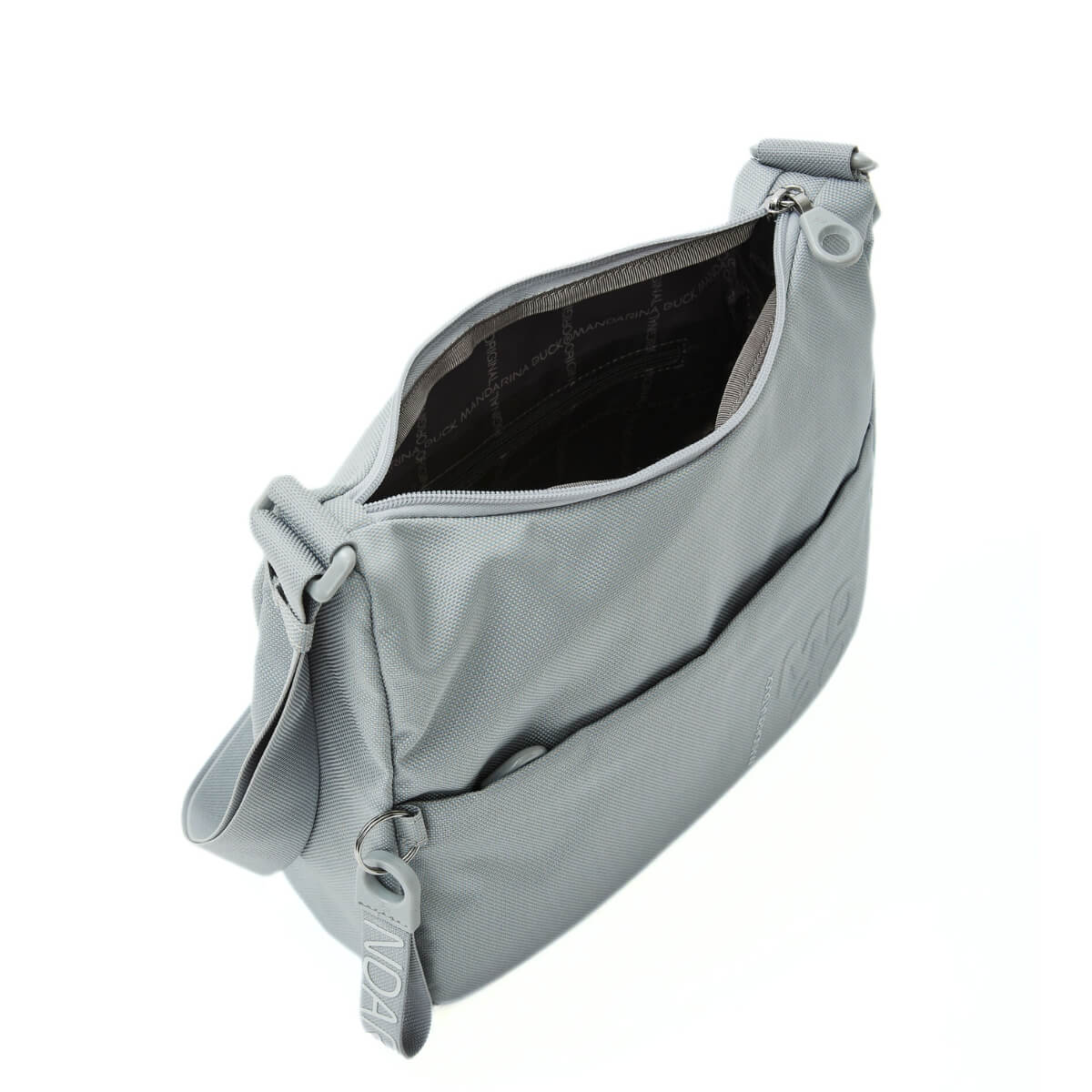 Borsa Mandarina Duck MD20 Hobo colore ghiaccio in poliestere elegante