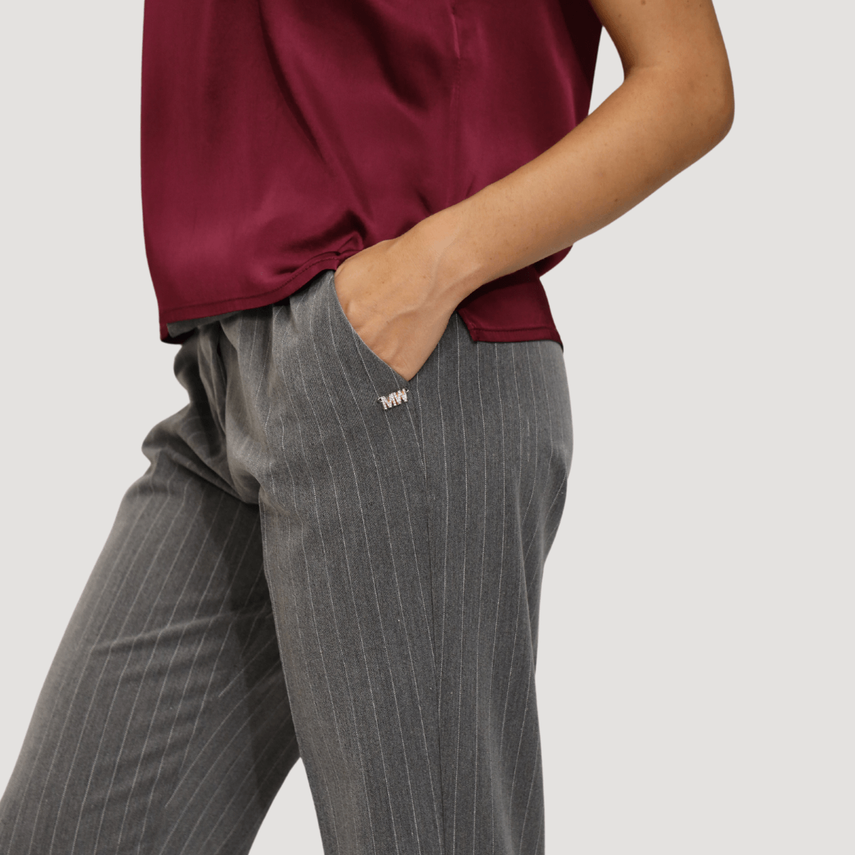 MARKUP PANTALONE MW765130 GESSATO GRIGIO