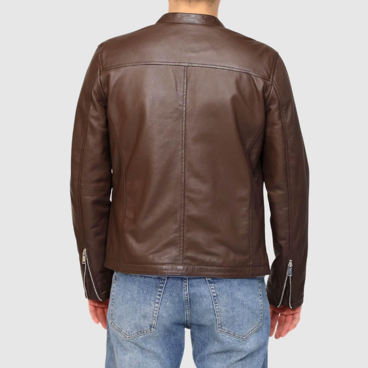 MARKUP GIUBBINO PELLE MK1940024 MARRONE