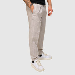 MARKUP PANTALONI MK1950172 GRIGIO A RIGHE