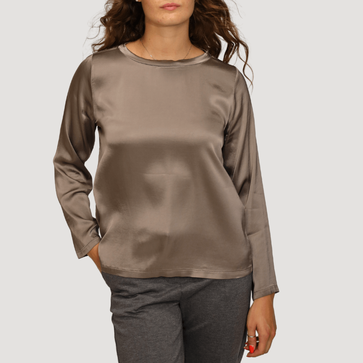 MARYLEY MAGLIA 24IB802-528 GRIGIO