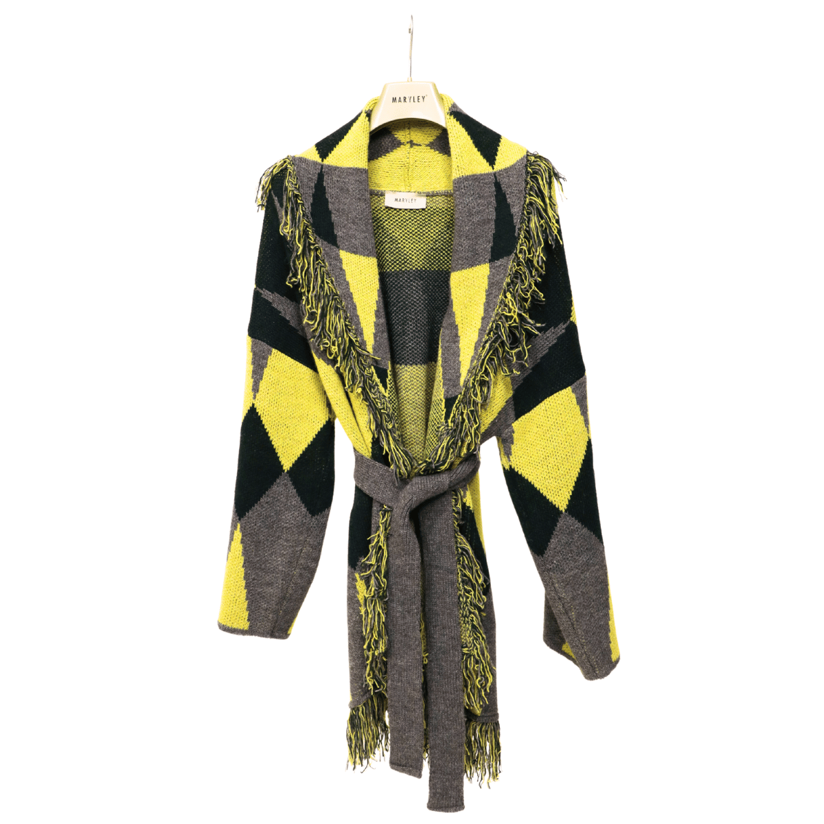 MARYLEY CARDIGAN 856 GRIGIO / GIALLO