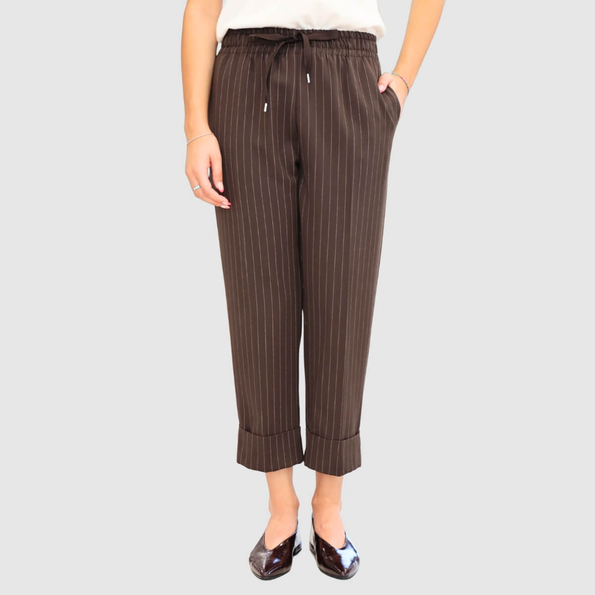 MARYLEY PANTALONE 597 MARRONE