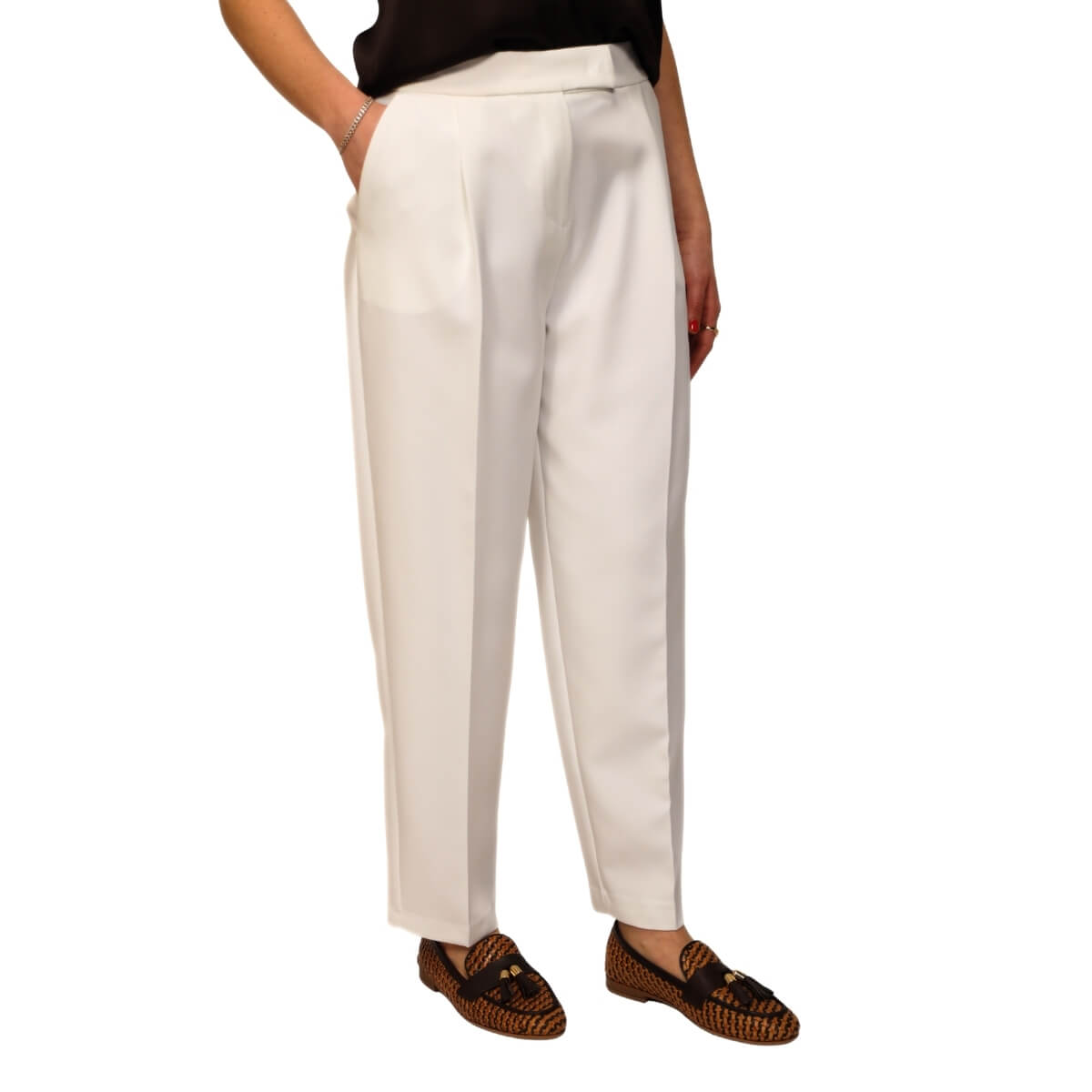 MARYLEY PANTALONE 609 BIANCO