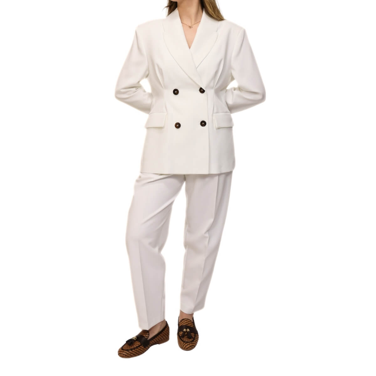 MARYLEY PANTALONE 609 BIANCO
