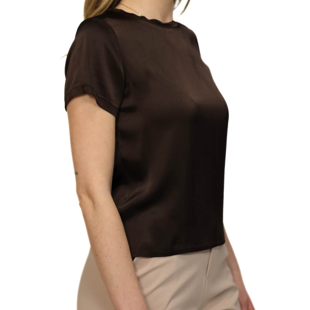 MARYLEY T-SHIRT 820 MARRONE