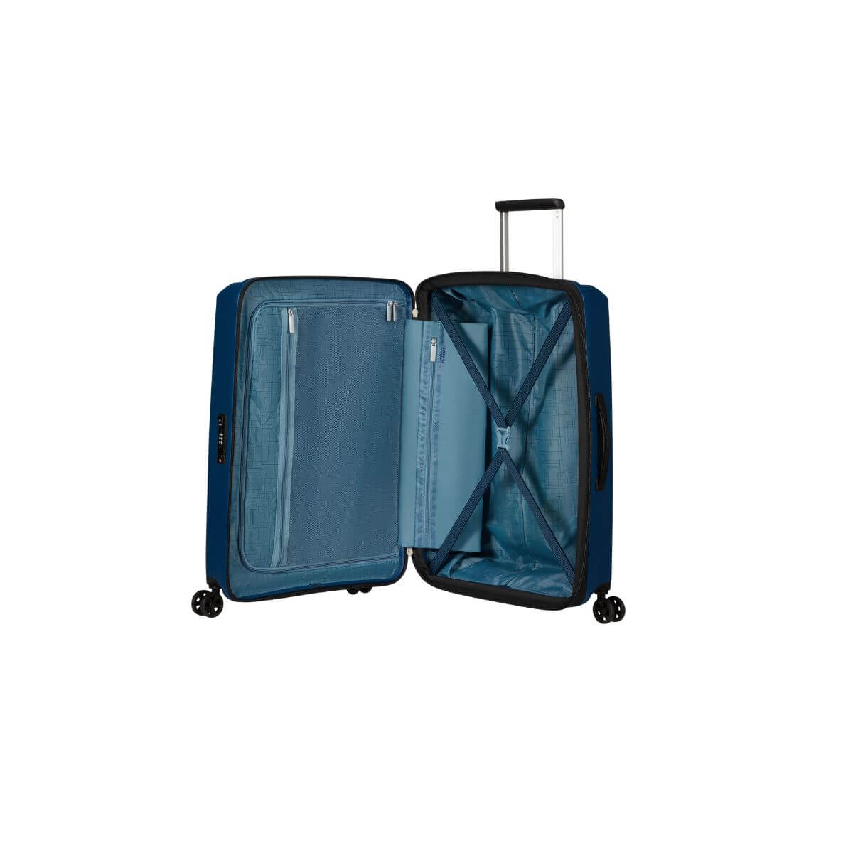 AMERICAN TOURISTER TROLLEY MEDIO MD8-002-41 AEROSTEP BLU