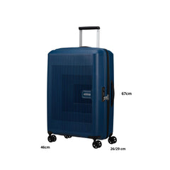 AMERICAN TOURISTER TROLLEY MEDIO MD8-002-41 AEROSTEP BLU