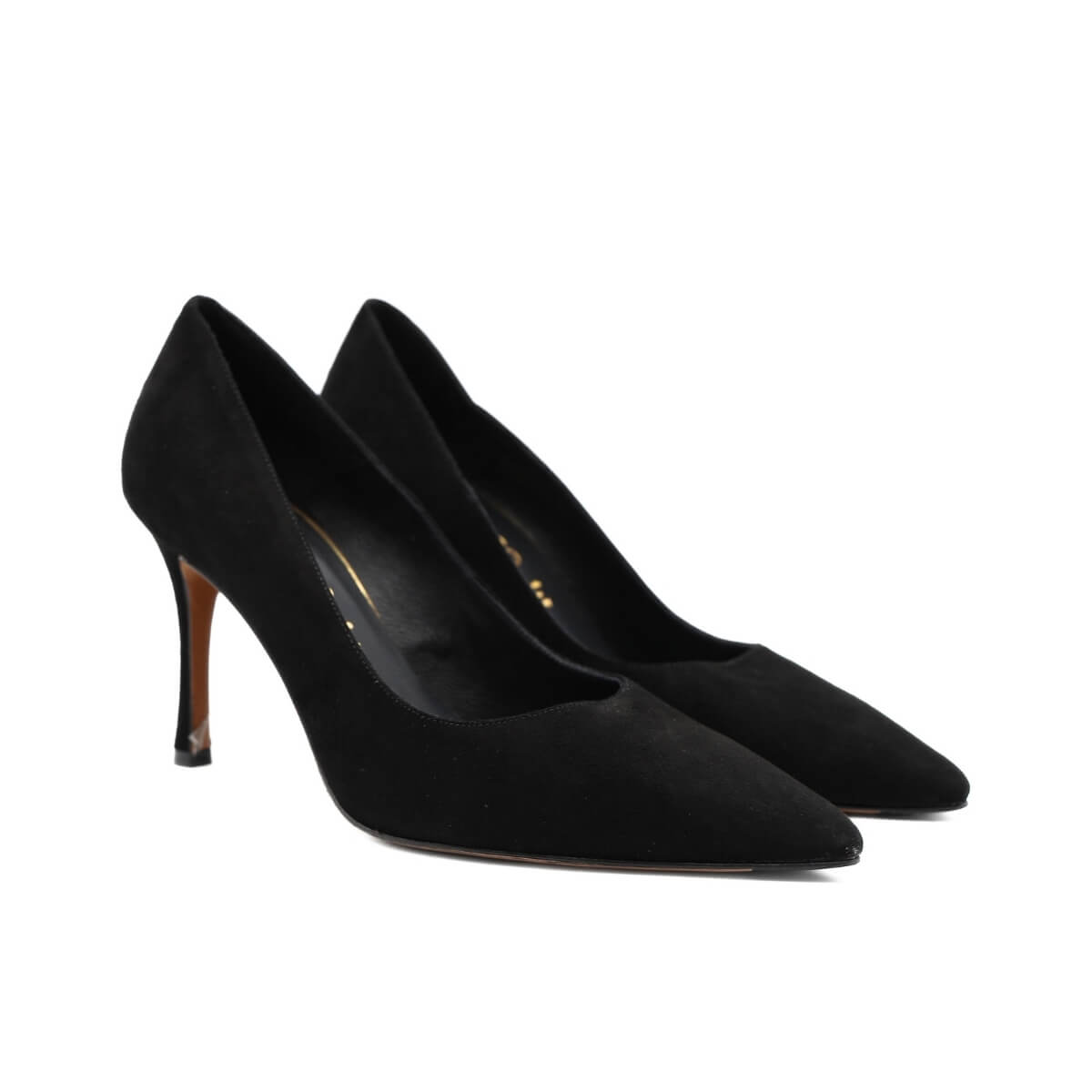 MELLUSO DÈCOLLÈTE CAMOSCIO D5198 NERO