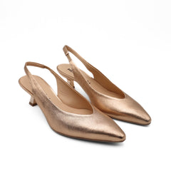 MELLUSO SLINGBACK D202 LAMINATO NUDE