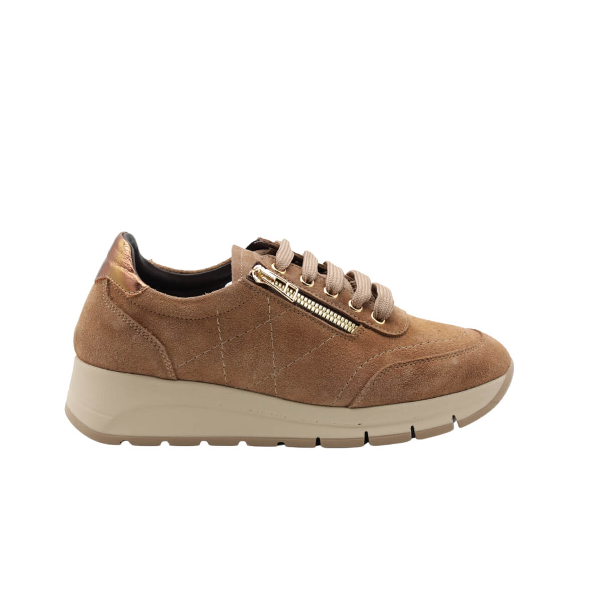 MELLUSO SNEAKERS R25100 CAMOSCO TAUPE