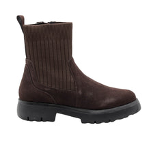 MELLUSO STIVALETTO 034381 CALZINO MARRONE