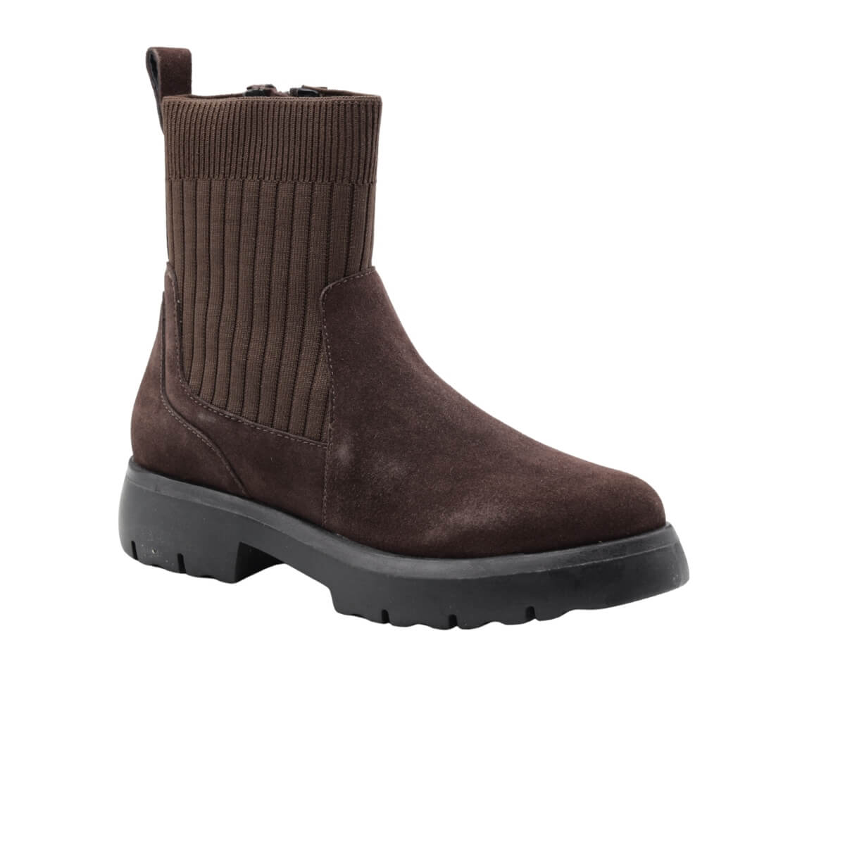 MELLUSO STIVALETTO 034381 CALZINO MARRONE