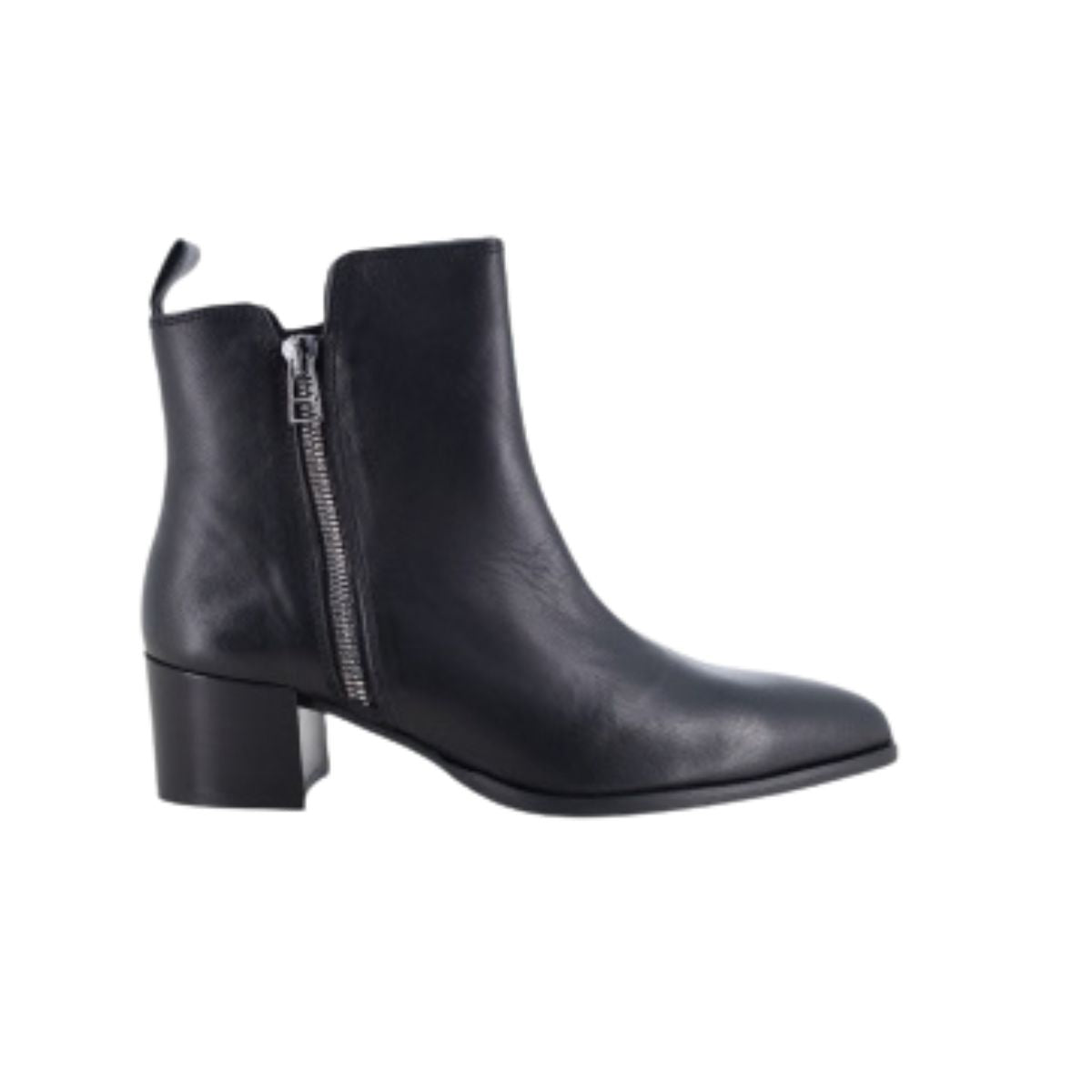 MELLUSO STIVALETTO Z377 ZIP NERO