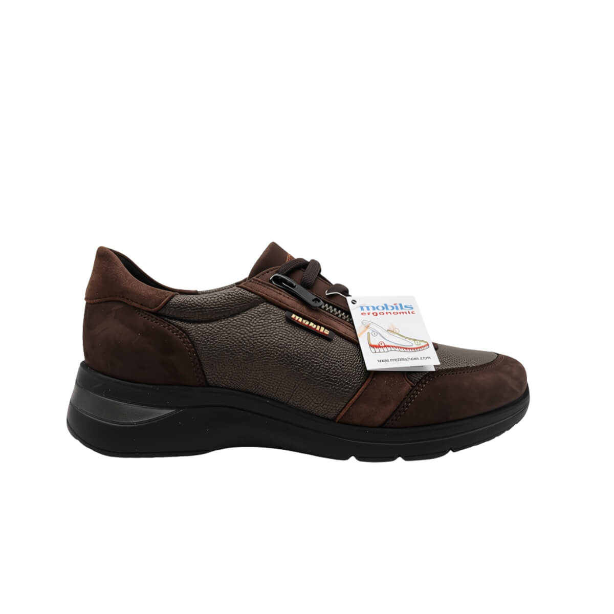 MEPHISTO SNEAKERS MILLENA 6946 ZIP MARRONE