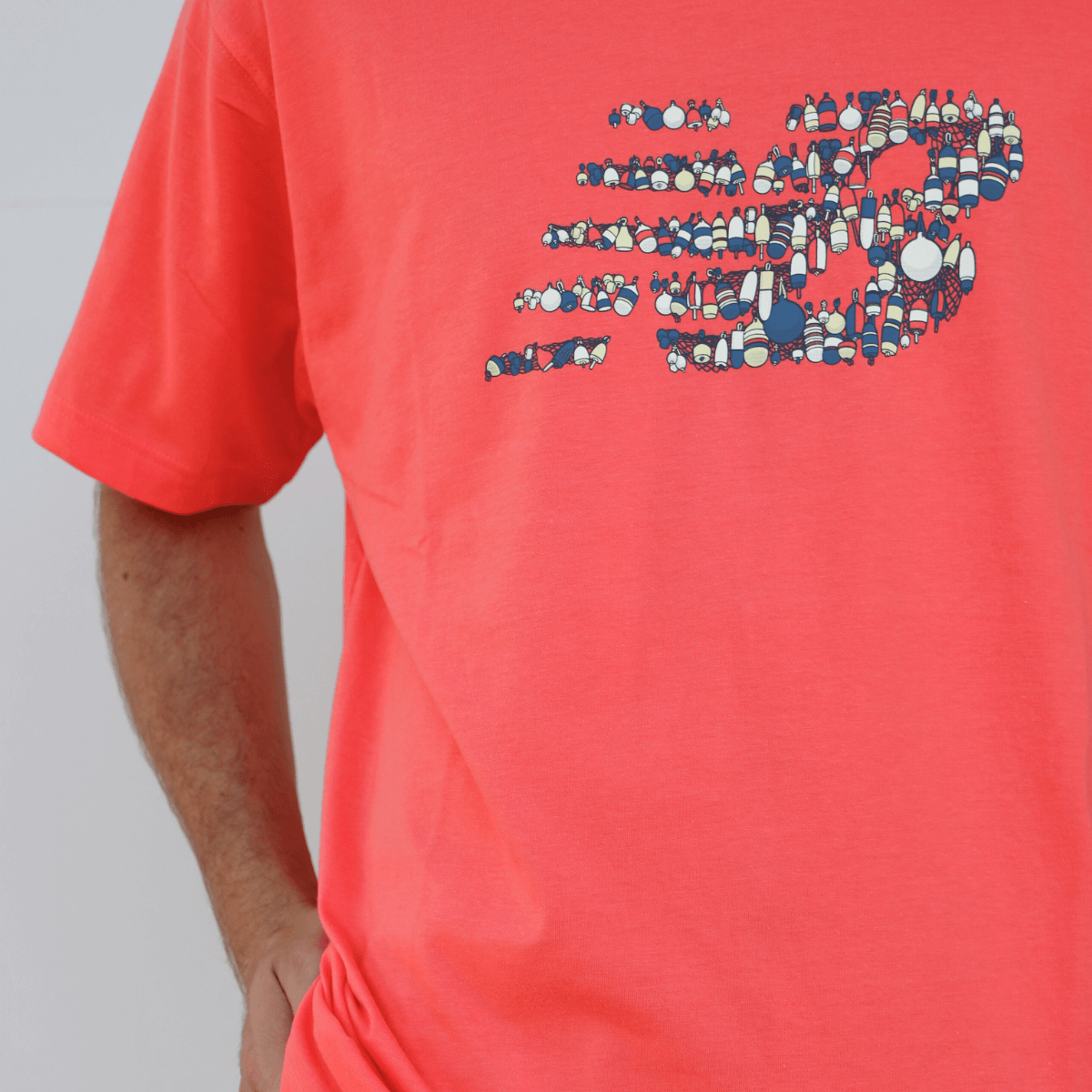 NEW BALANCE T-SHIRT MT51920 CORALLO