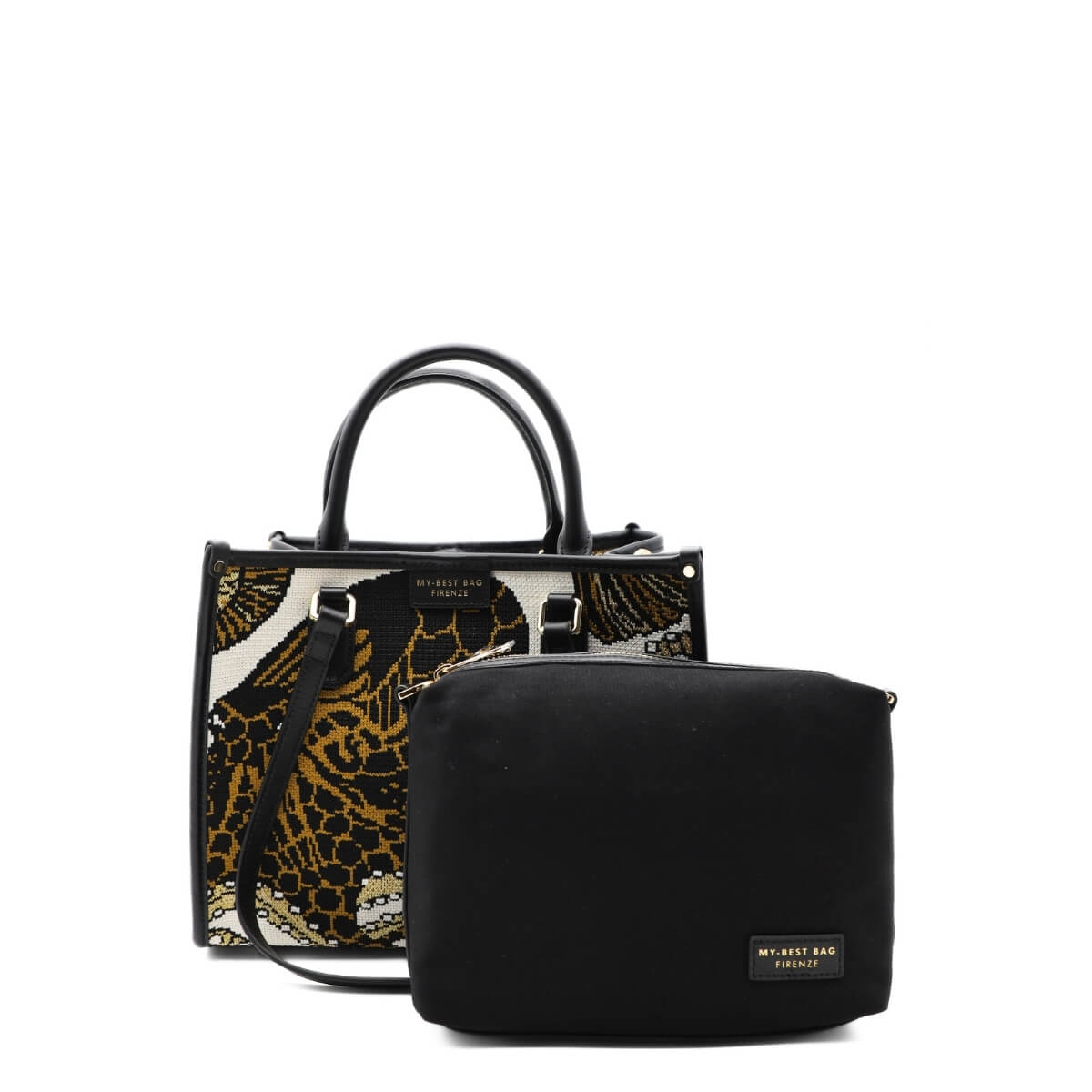 MY-BEST BAG BORSA ATENA OCTOPUS 2017 NERO ORO