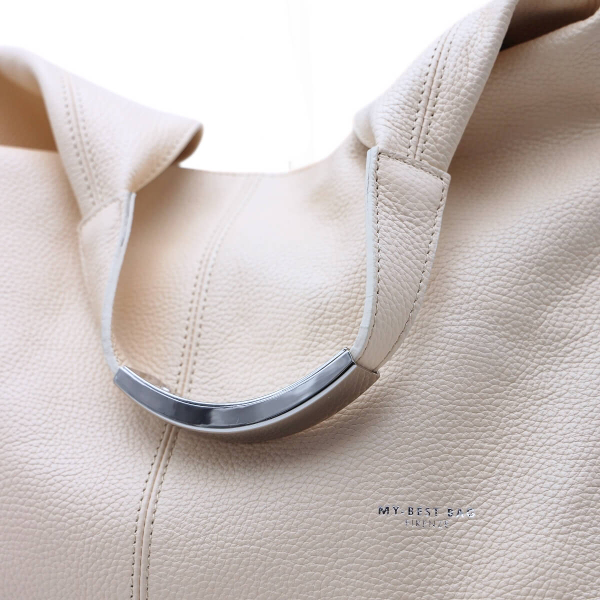MY-BEST BAG BORSA SACCA ELLISSE 2038 AVORIO