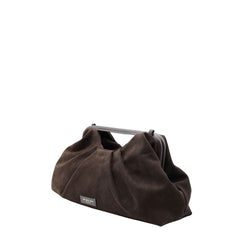 MY-BEST BAG BORSA A MANO 3026L CAMOSCIO MARRONE