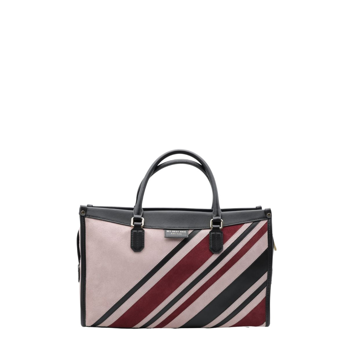 MY-BEST BAG BORSA A SPALLA 3012 CAMOSCIO MULTICOLOR