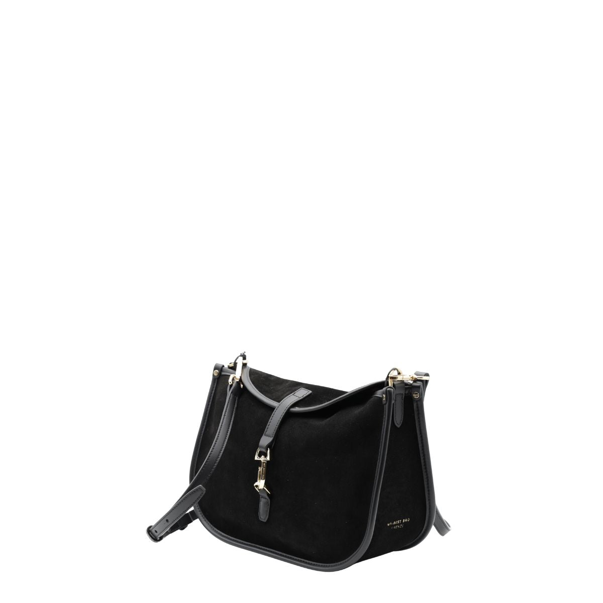 MY-BEST BAG BORSA A TRACOLLA 3014 CAMOSCIO NERO