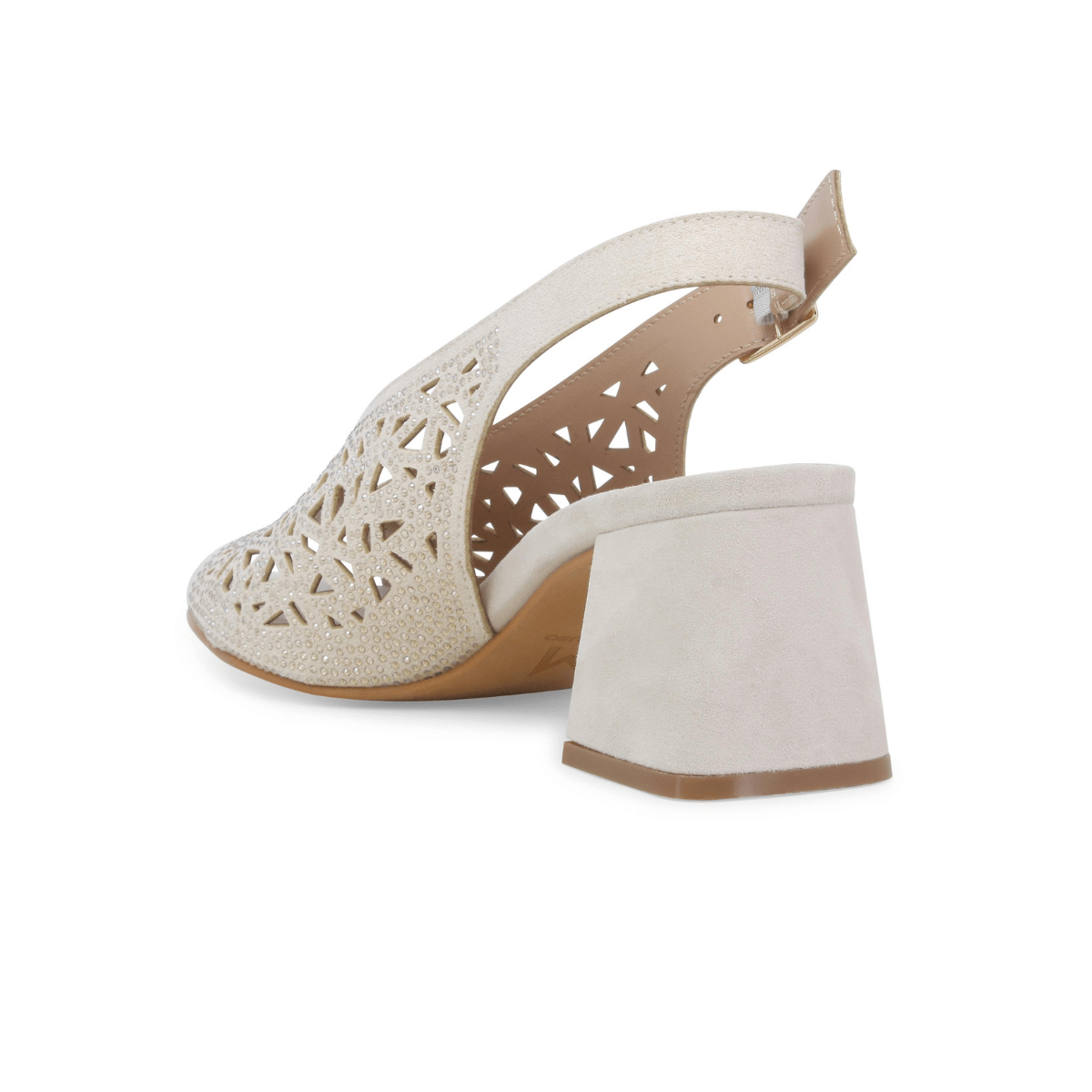 MELLUSO SANDALO N653 GLITTER BEIGE