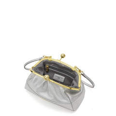 NANNINI BORSA CLUTCH IUNIA 19440 ARGENTO
