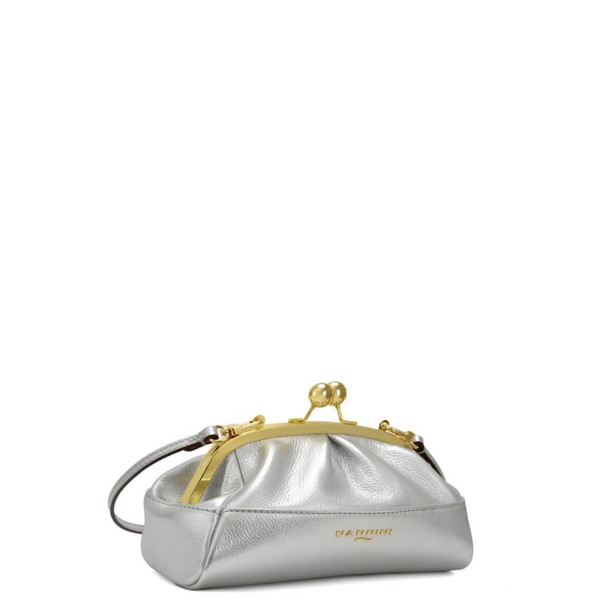 NANNINI BORSA CLUTCH IUNIA 19440 ARGENTO