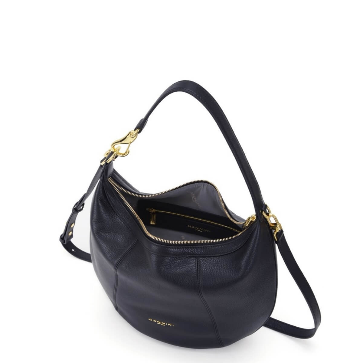 NANNINI BORSA HOBO FILIPPA 19120 BLU NAVY
