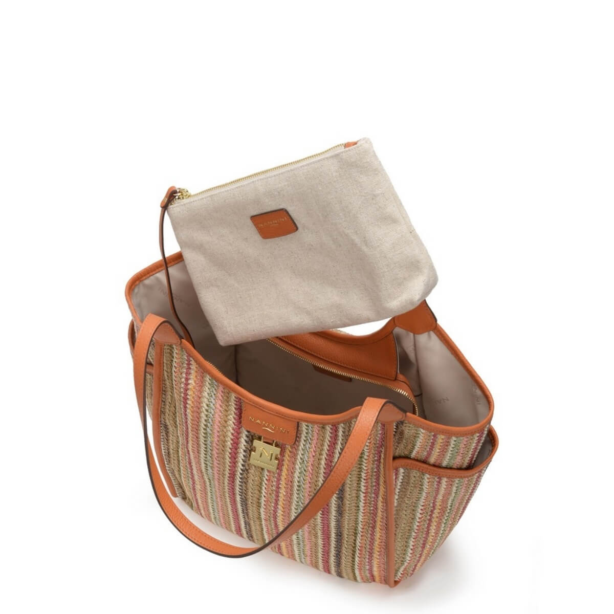 NANNINI BORSA SPALLA SIRIA 19400 ARANCIONE