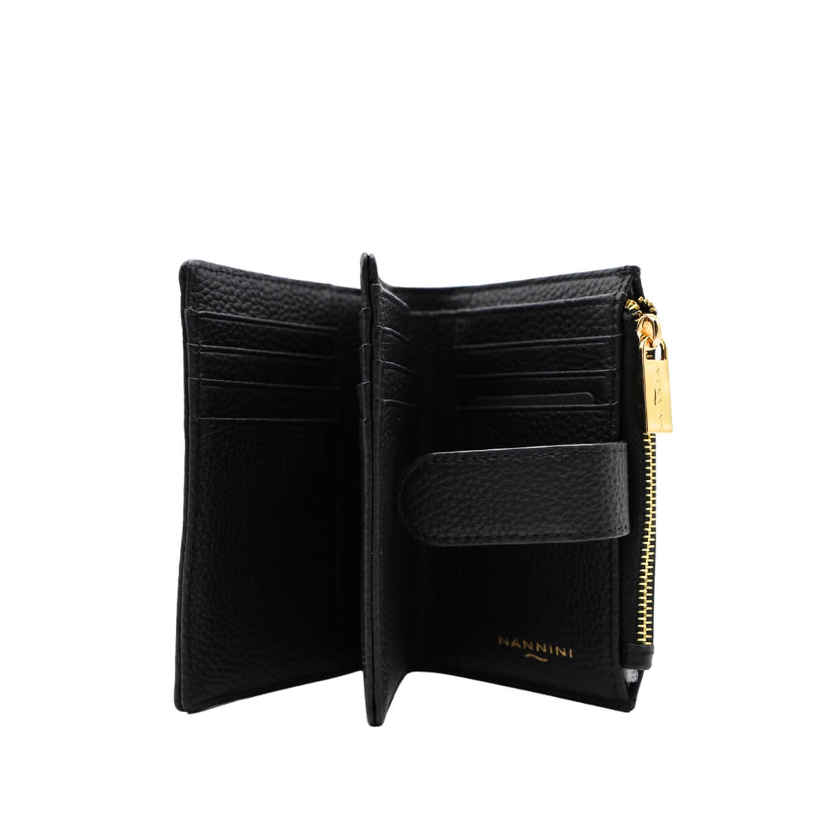 NANNINI PORTAFOGLIO WALLIS PELLE QB1011 NERO