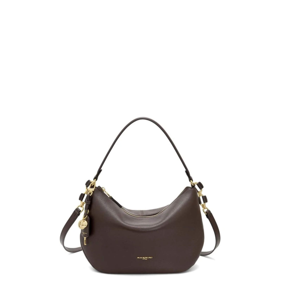 NANNINI BORSA A SPALLA YVONNE 18042 MARRONE