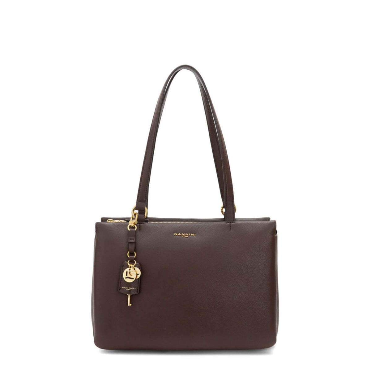 NANNINI BORSA A SPALLA YVONNE 18043 MARRONE