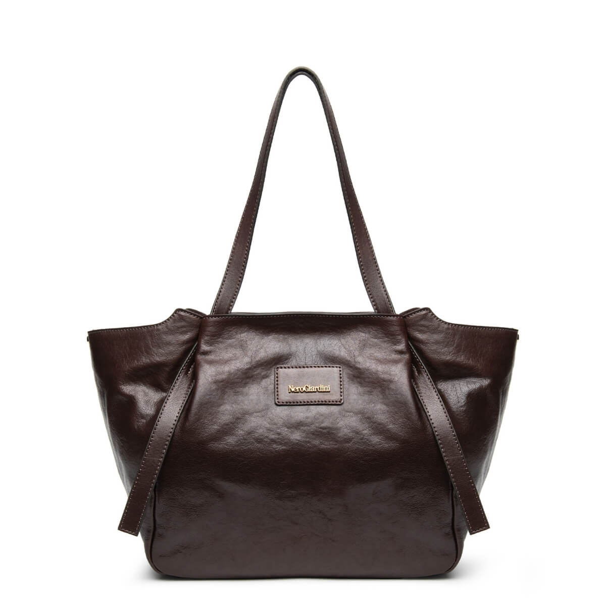 NERO GIARDINI SHOPPER PELLE I644365D 355 MARRONE