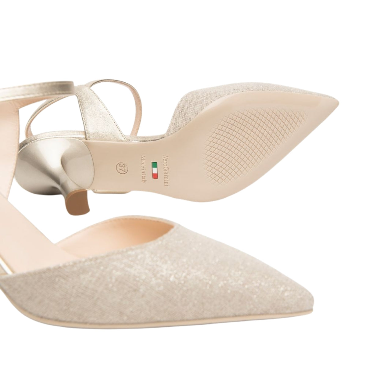 NERO GIARDINI SLINGBACK E615440DE 412 ORO