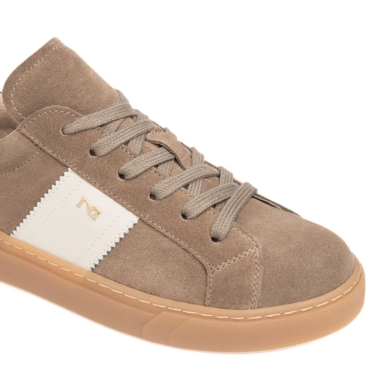 NERO GIARDINI SNEAKERS CAMOSCIO I617420D 405 BEIGE