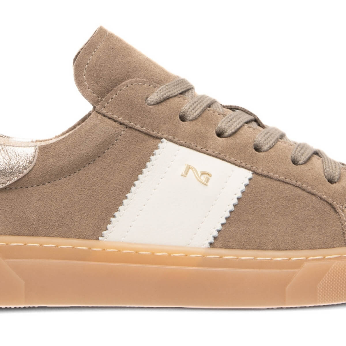 NERO GIARDINI SNEAKERS CAMOSCIO I617420D 405 BEIGE