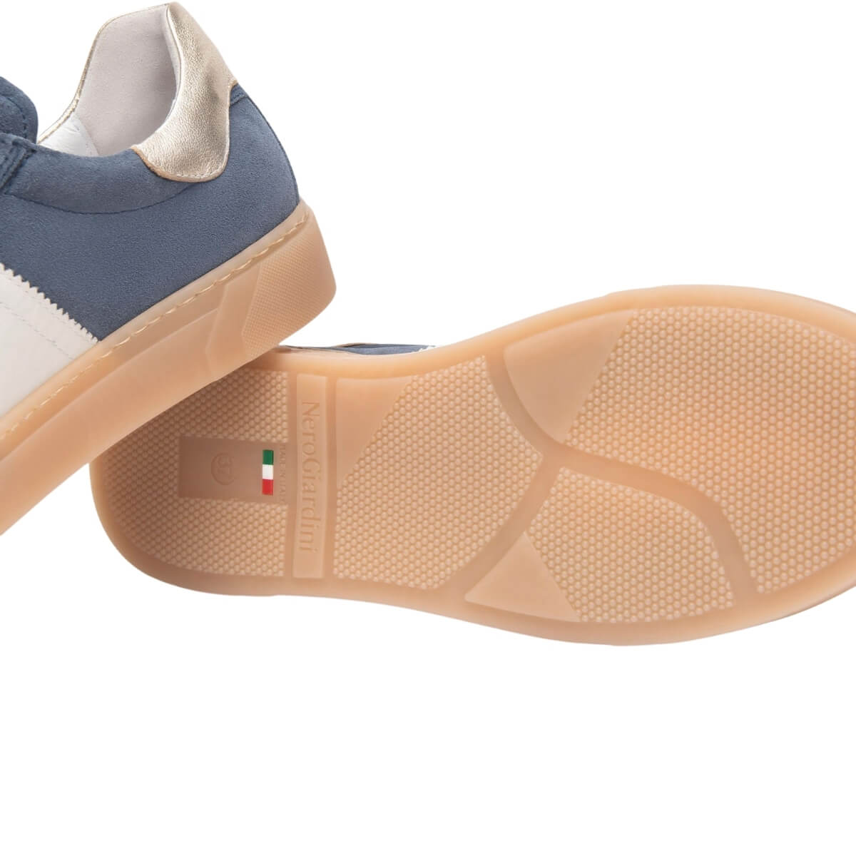 Sneakers donna Nero Giardini E513005D 203 suede blu avio.