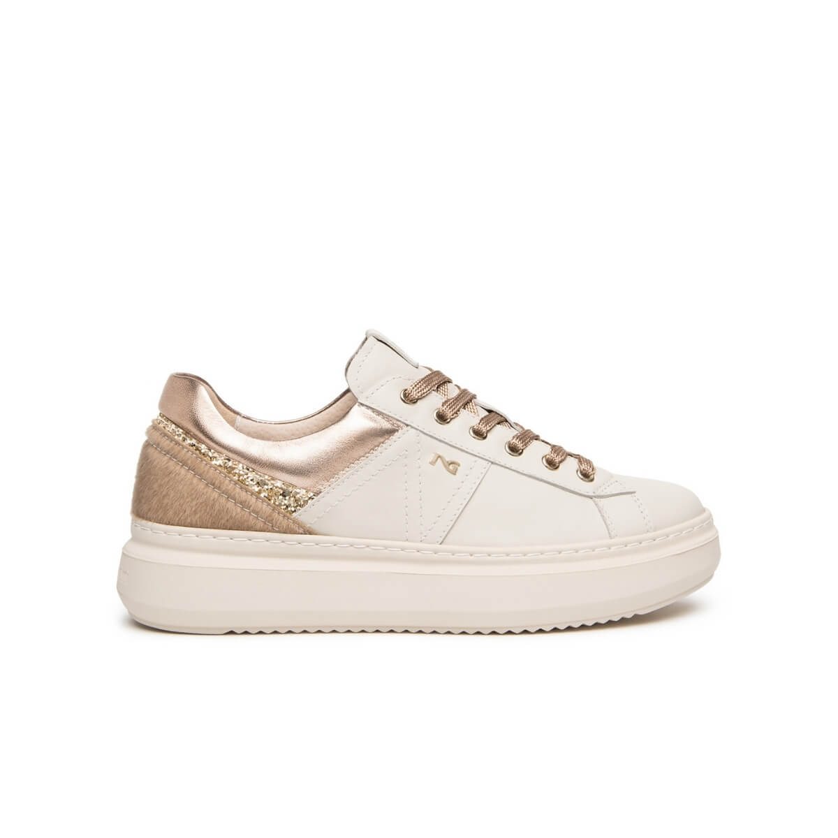 NERO GIARDINI SNEAKERS PELLE I617430D 710 BEIGE