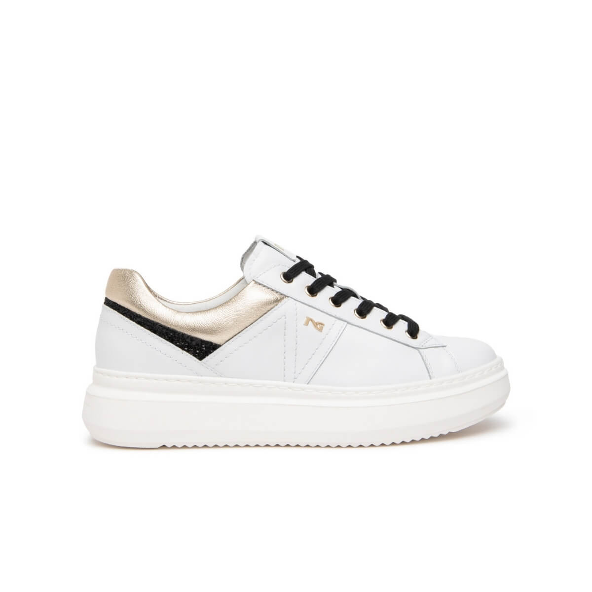 NERO GIARDINI SNEAKERS PELLE I617431D 707 BIANCHE